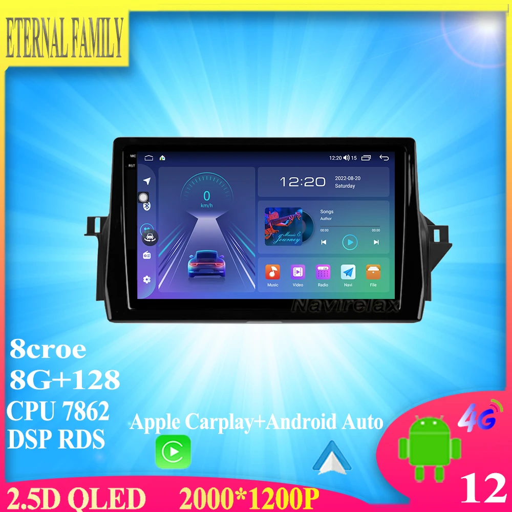 Android For Toyota Camry VIII 8 XV70 2020 - 2021 Multimedia 7862 Stereo Radio Video Player Screen Carplay HDR QLED Screen Dash