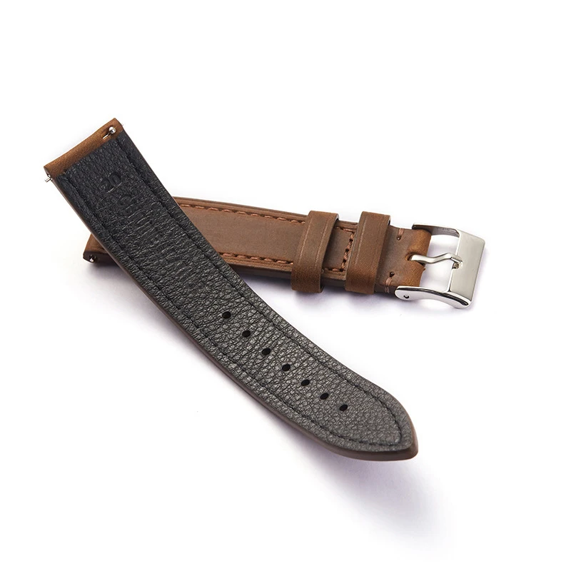 UTHAI Leather Watch Strap Quick Release 18mm 19mm 20mm 21mm 22mm Cowhide Watch Strap Intelligent Watch Strap Accessory Bracelet