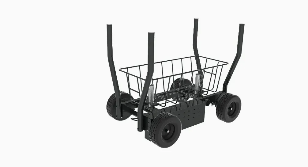 New Design Durable Steel Push Sled with Wheels for Tank Factory Gym Equipment Weighted Sled
