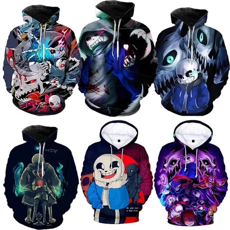 

3D Printed Vedio Game Undertale Hoodie For Men Women Fashion Cartoon Pullover Sweatshirts Long Sleeve Casual Hoodie Streetwear