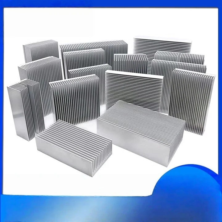 

Aluminum Profile Heat Sink, High-Density Fins for High Power, Electronic CPU & Amplifier Cooling, Length 100mm, Customizable