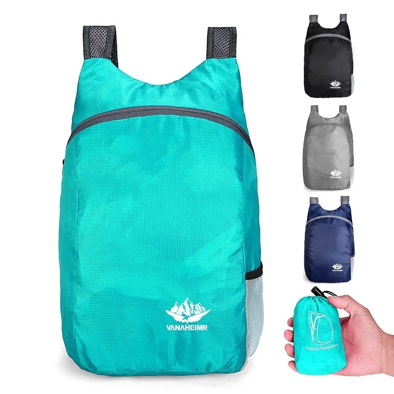 Ultraleve dobrável saco das mulheres dos homens à prova dwaterproof água de alto volume portátil mochila leve sacos de viagem esportes ao ar livre daypack