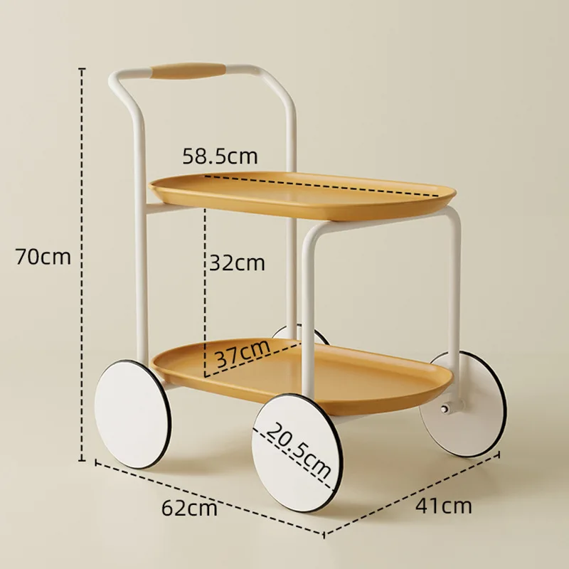 BG1 Nordic sofa side table creative Internet celebrity simple modern ins storage cart movable living room small apartment coffee