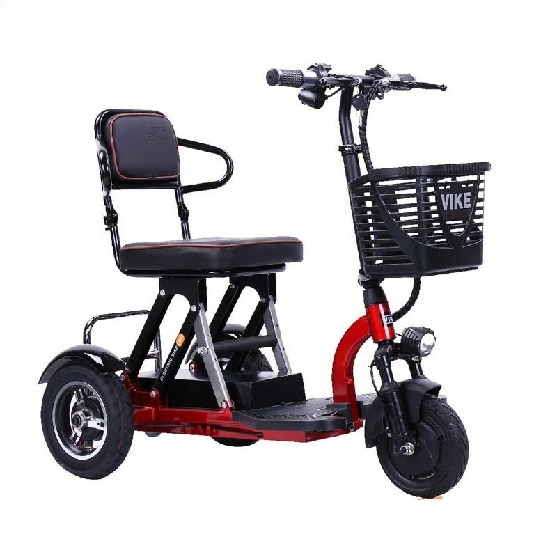 

Folding electric tricycle for the elderly leisure travel portable lithium battery lead acid battery scooter disabled chair