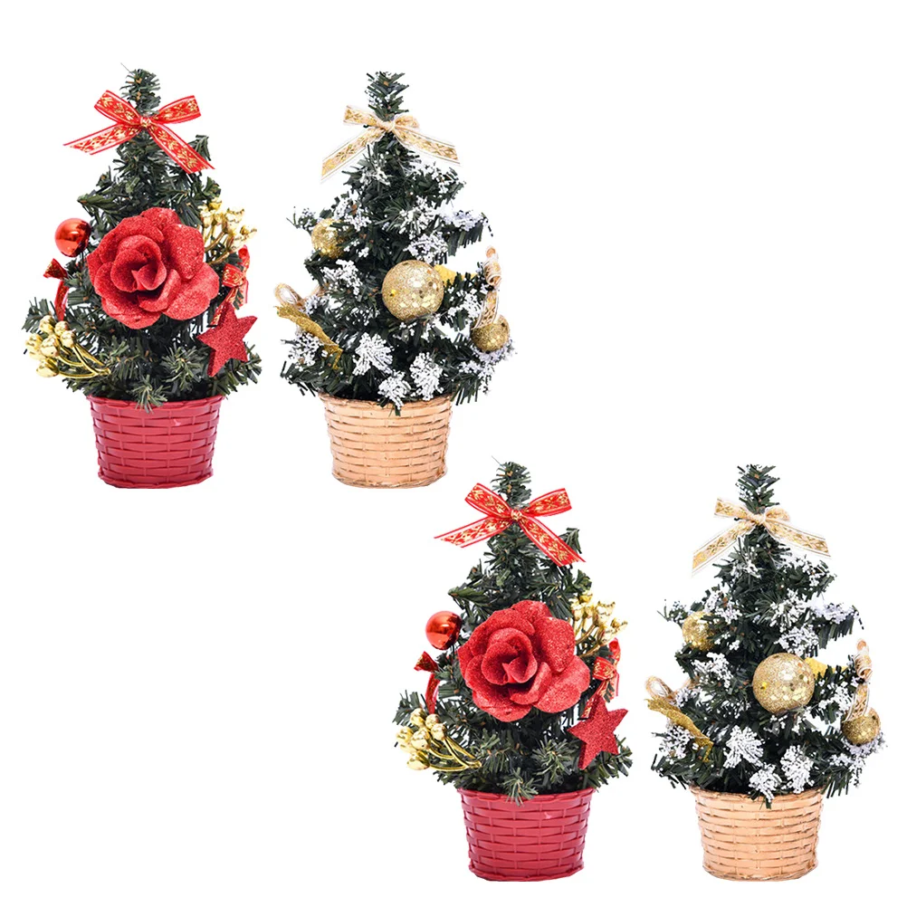 2 قطعة زينة 20 سنتيمتر الذهبي الأحمر عيد الميلاد الصغير لعيد الميلاد سطح المكتب شجرة تزيين Led شجرة عيد الميلاد زخرفة حفلة احتفالية #6