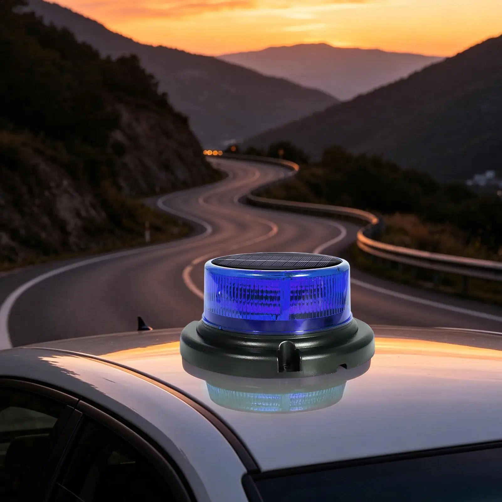 

Solar Warning Light Solar LED Flashing Safety Lamp Car Warning Safety Light For Trailer SUV Sedan RV Outdoor Construction