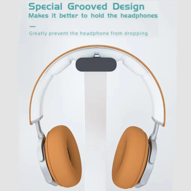 Soporte de escritorio para almacenamiento de auriculares, soporte de aleación de aluminio para auriculares, soporte de exhibición para auriculares de diseño Universal