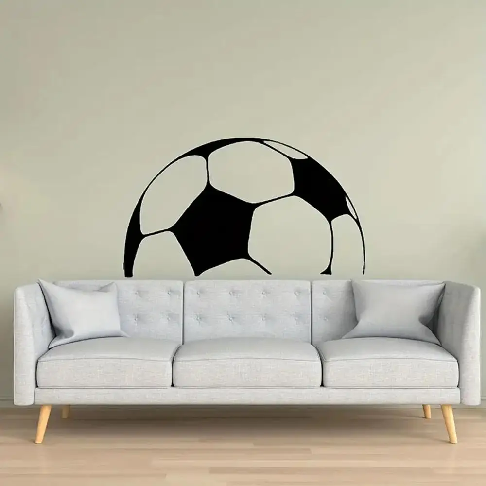 1 pc Incomplete football Wall Sticker Self Adhesive Vinyl Waterproof Wall Art Decal For Kids Room Living Room Home Decor