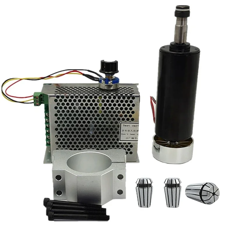 Air cooled CNC Spindle DC Motor 500W 400W 300W Power Supply speed governor For Engraving