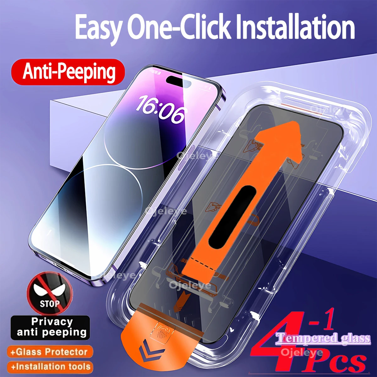 1-4PCS Privacy Screen Protector for Samsung S25 Ultra S24 FE S20 FE S23 Plus S22 Anti Spy Tempered Glass Dust Free Easy Install view 2