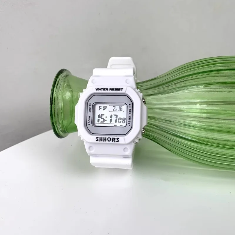 Premium Feel Vintage Versatile Watch Women Casual Transparent Digital Sports Watch Couple Gift Light Luxury Exquisite Wristwatch