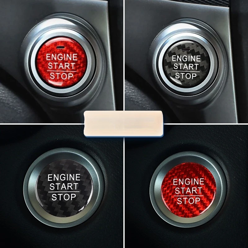 For Honda Civic Accord CRV HRV Fit Jazz City Odyssey 1Pcs Car One-touch Start Cover Engine Ignition Switch Button Decor Stickers view 4
