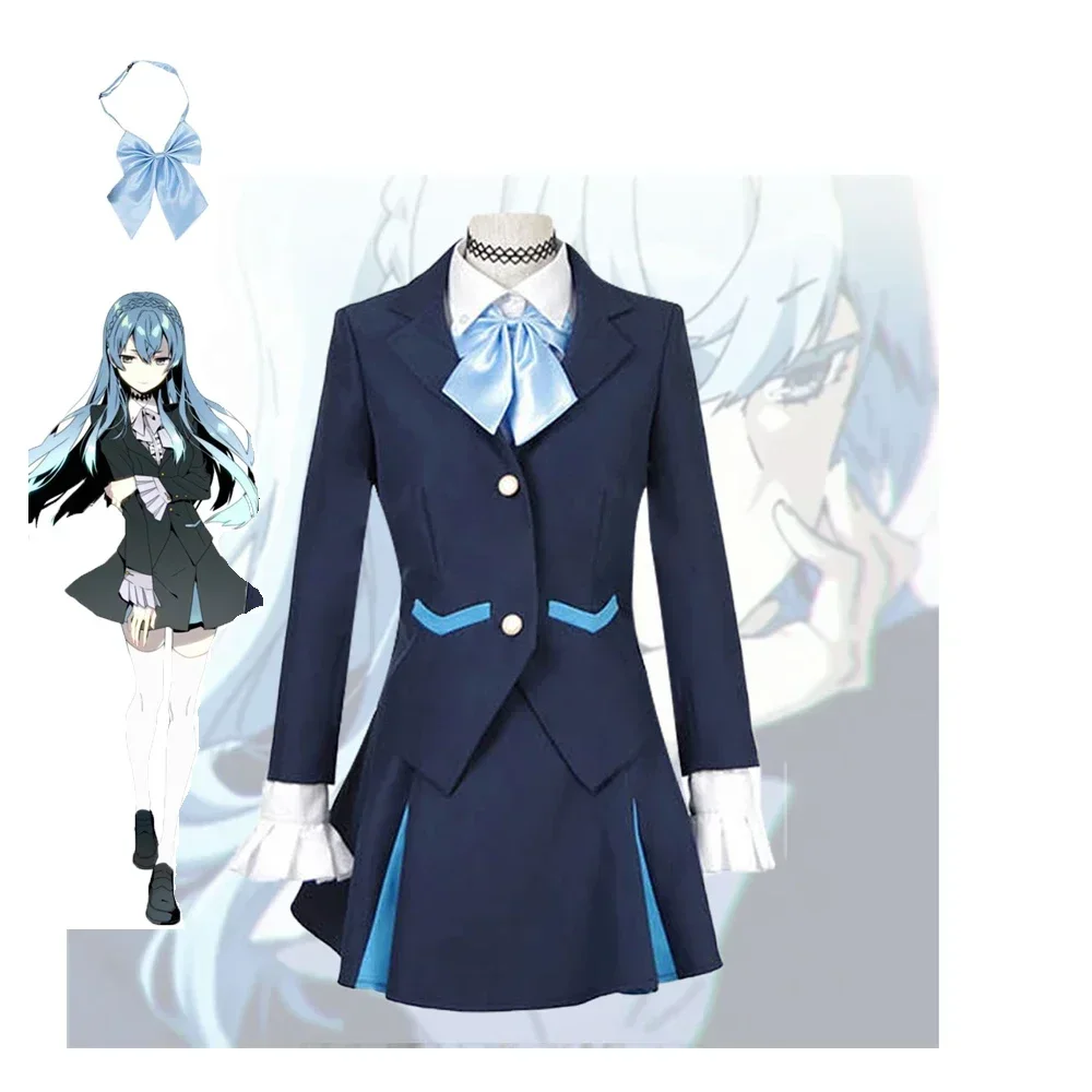 Аниме! Kiznaiver Sonozaki Noriko школьная форма косплей костюм прекрасный полный повседневный костюм Хэллоуин косплей костюм и парик