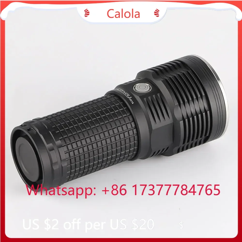 Powerful SST40 LED Flashlight 6800lm 1000m Long Range Searchlight Powered by 3PCS 21700 for Camping Hiking Search