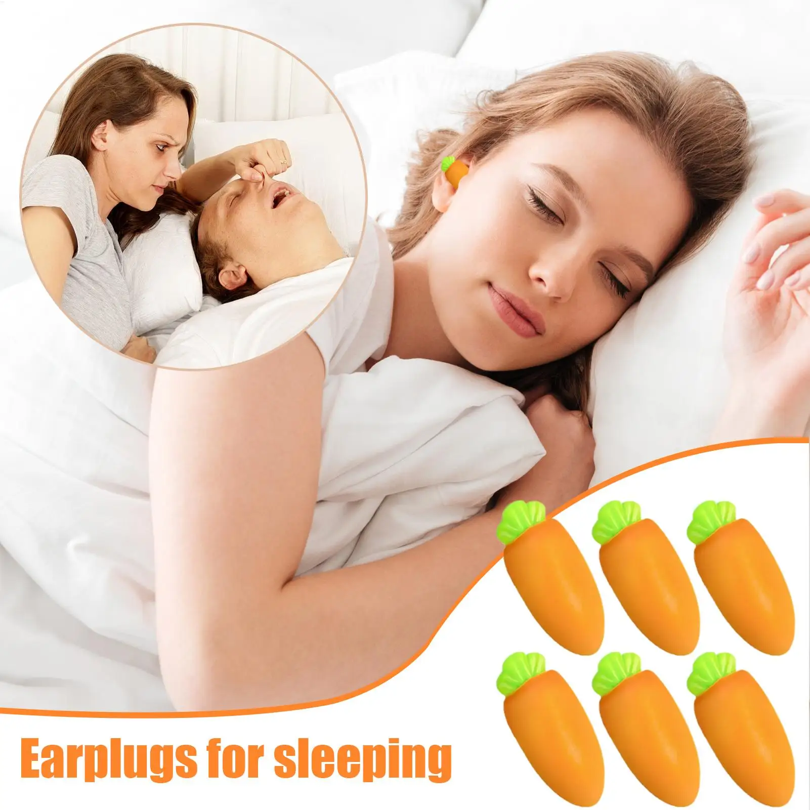 

Ear Plugs For Noise Reduction 6 Pieces Soft Reusable Hearing Protection Earplugs Reusable Waterproof Earbuds Sound Blocking Soft