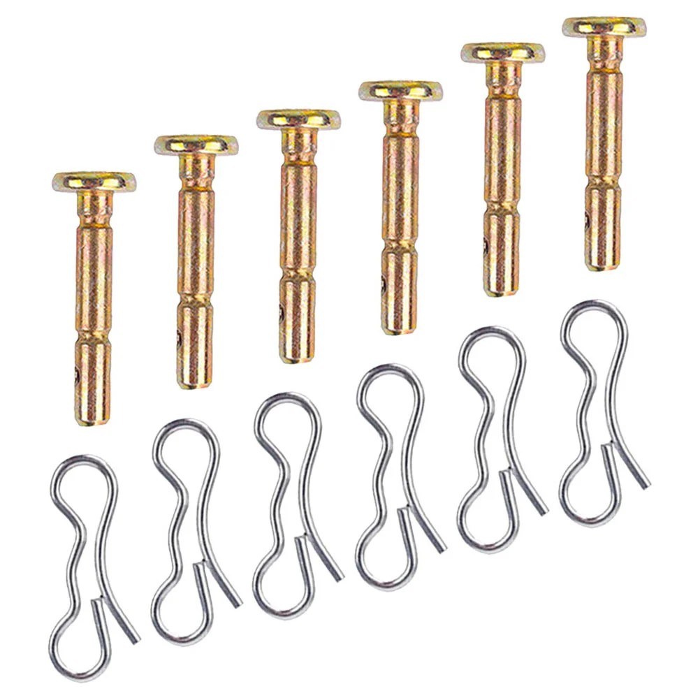 6 Sets Snowplow Shear Pins Snowblower Replacement Sweeper Accessories for Rural