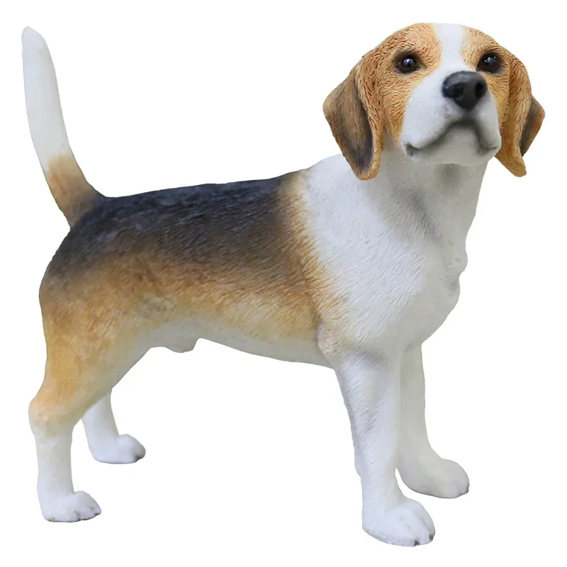 Classic model Beagle simulation dog model car ornament doll resin handicraft commemorative