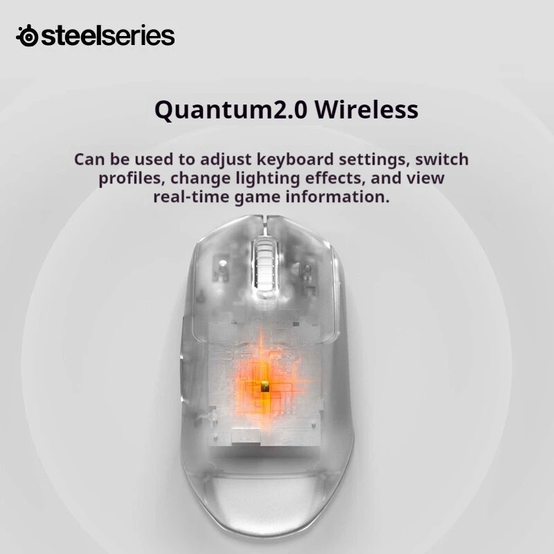 Prime Mini-Funkmaus, ergonomisch, leicht, Truemove-Luftsensor, langlebige Ausdauer, Quantum 2.0, PC-Material, PTFE-Fußpolster