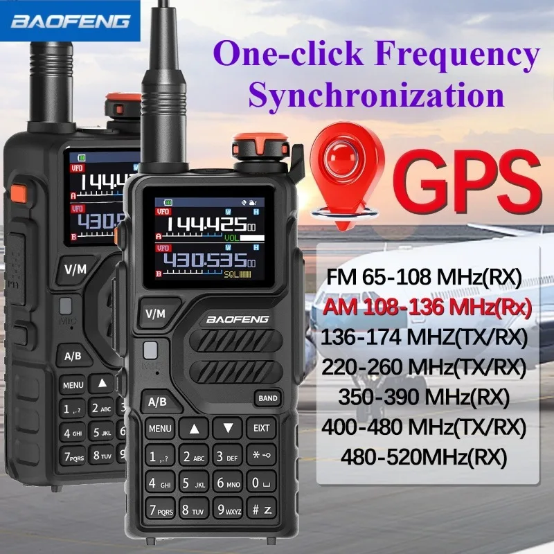 Baofeng UV-K5 pro Walkie-talkie GPS Positioning TYPE-C Charging Civilian Camping Self-driving Tour baofeng Radio Comunicador