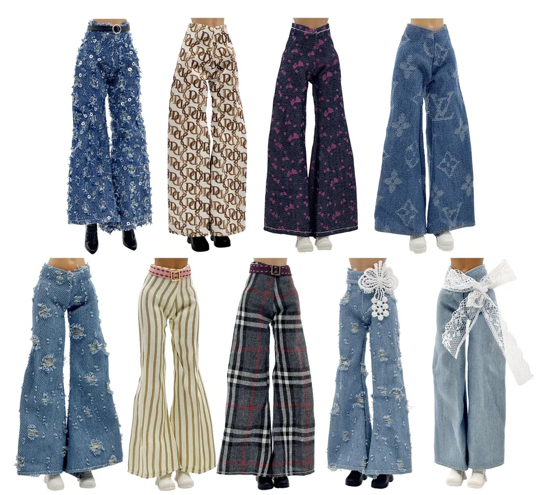 Multi Style Fashion Cool Pants Outfit for 11.5 Inch 30cm Doll Many Style for Choice Gifts for Girls Doll Accessories