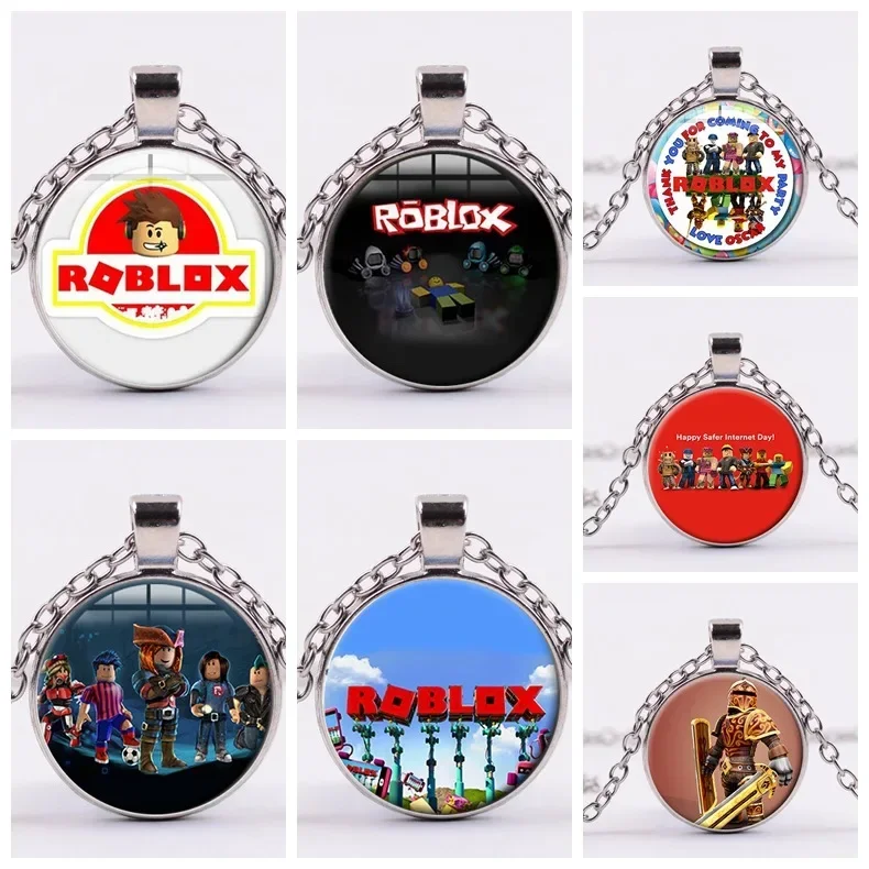 

ROBLOX Game Peripheral Virtual World Necklace Game Peripheral Time Gem Pendant Necklace Children's Creative Birthday Gift