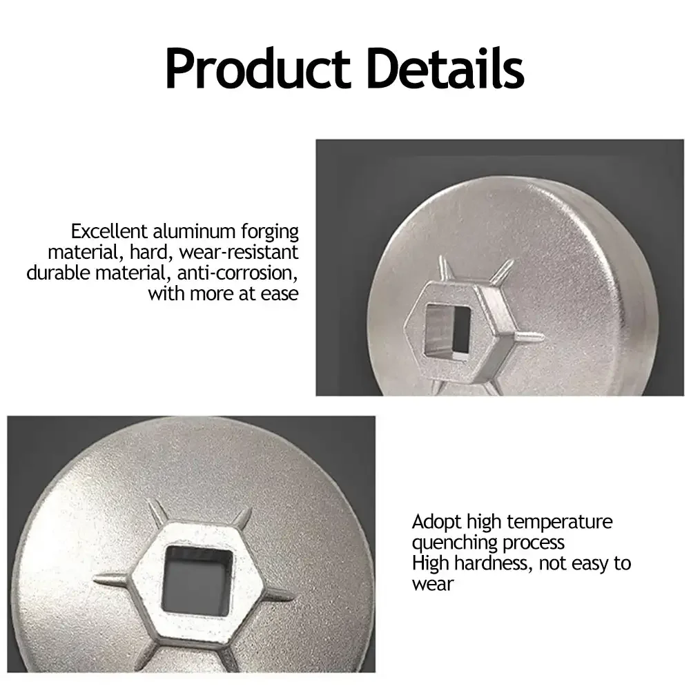 Zamiennik dla Mercedes Benz 74mm 14 flet aluminium klucz do filtra oleju gniazdo narzędzie do usuwania akcesoria samochodowe