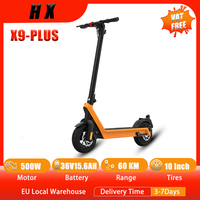HX X9-PLUS Powerful Electric Scooter Adult 500W 36V15.6AH Removable Battery Escooter Disc Brake Electric Kick E Scooter