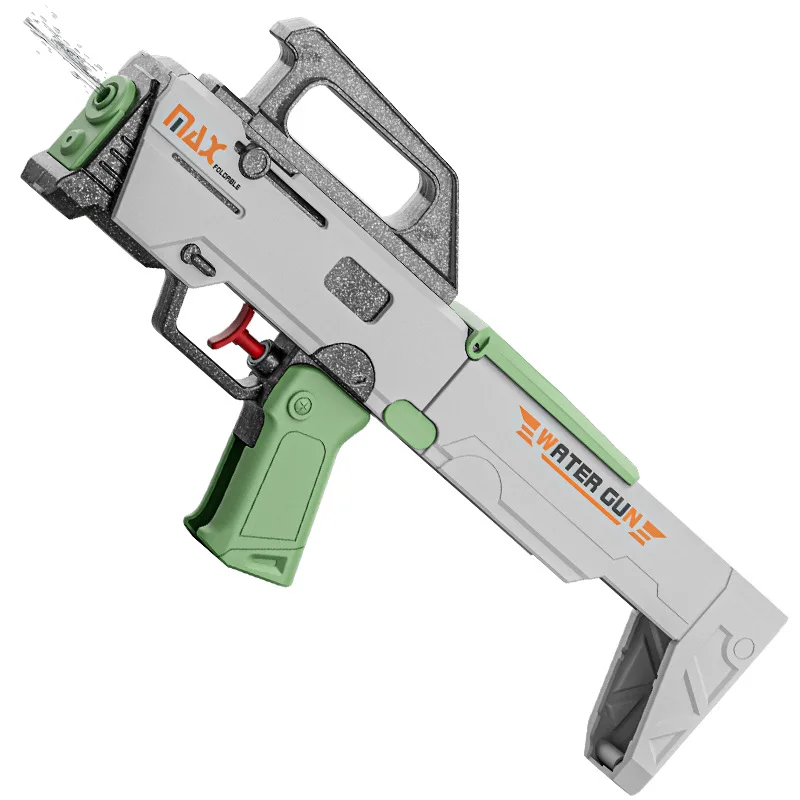 Folding Submachine Water Gun Manual Continuous-Fire Water Toy FMG9 Toy Gun Large Capacity Summer Beach Pool Outdoor Toy image 3
