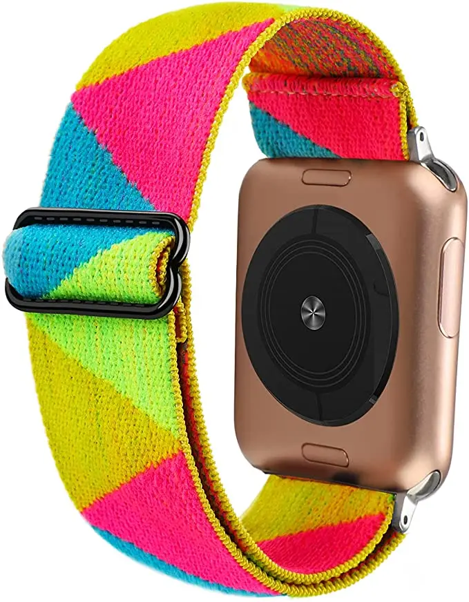 

Ремешок нейлоновый для Apple Watch band 44 мм 40 мм 45 мм 41 мм 42 мм 38 мм, эластичный браслет для iWatch Series 3 4 5 SE 6 7