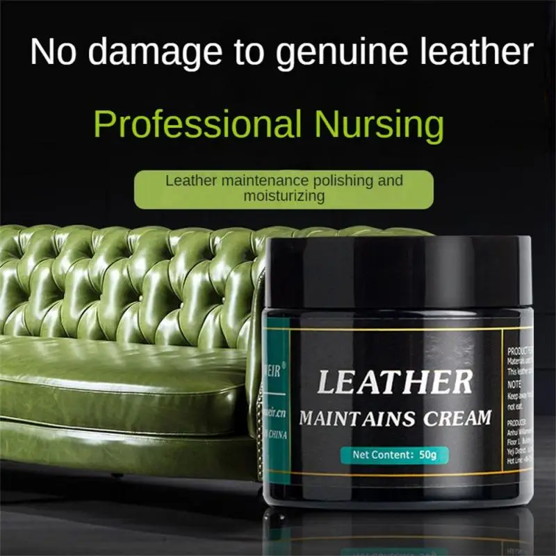 

50g Leather Maintenance Cream Leather Care Cream for Leather Pant Bag Shoes Leather Conditioner Scratch Repair Leather Restorer