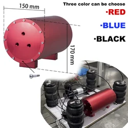 1.2 1.4 1.6 Gallon Air Tank 3-Colors Ptional Cylinder Storage Tank Car Air Suspension Parts Air Compressor Tank Removable