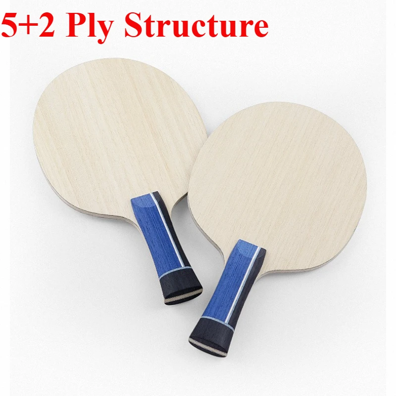 

3 стиля профессиональных настольных теннисных ракеток ALC External Blue Carbon с основанием из 5+2 слоев для соревнований