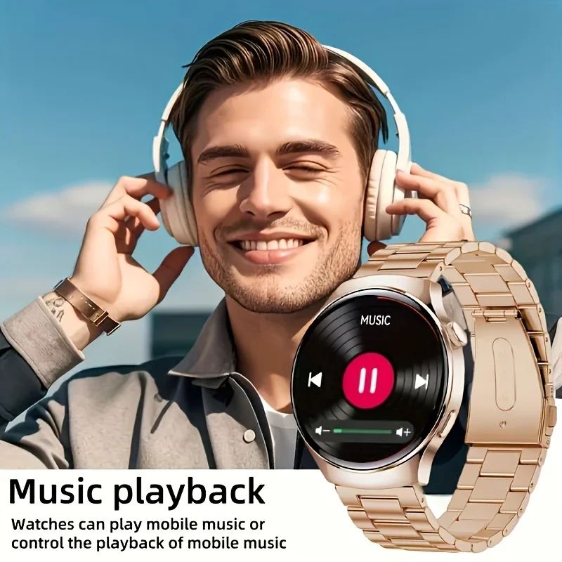 Men's Smartwatch, Supports Sports Tracking/voice Assistant/timer/stopwatch Functions, Unisex Smartwatch with Wireless Calling