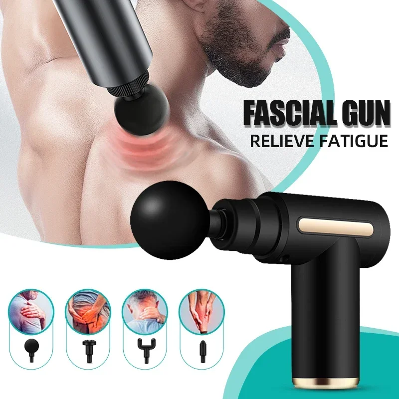 

Multifunctional Fascia Gun Massager Instrument Portable Muscle Massage Relaxation Electric Vibrating Fascia Gun Massager