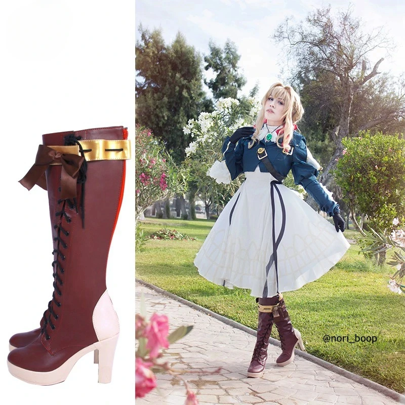2025년 이이로레코스 바이올렛 에버가든 부츠 고객 사이즈 맞춤 제작 애니메이션 코스프레 신발