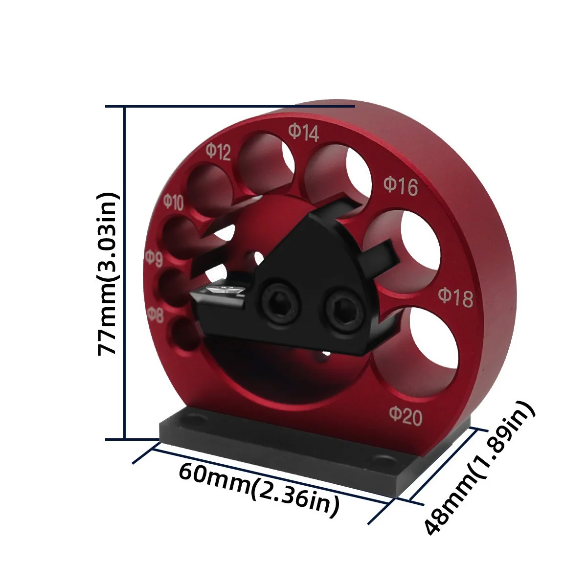 조정 가능한 다월 메이커 지그 키트, 효율적인 정밀 목공 도구, 원형 막대 제작, 8mm - 20mm 직경