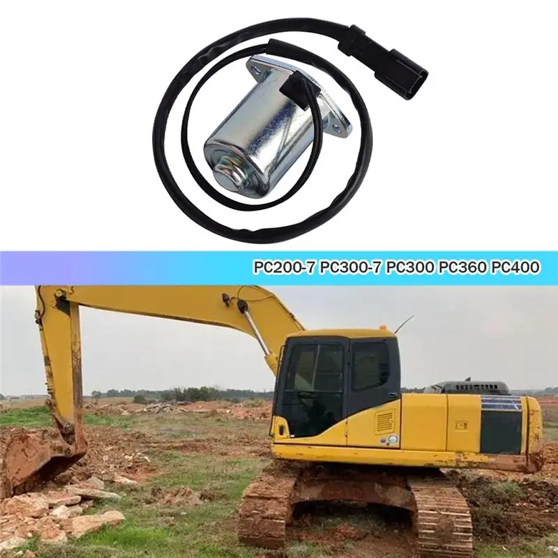 Reliable-1 PCS 24V Solenoid Valve 20Y-60-32120 20Y-60-32121 209-60-77250 Metal High Quality For Komatsu PC200-7 PC300-7 PC300 PC