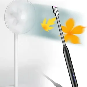 ولاعة USB قابلة للشحن لا زيت لا لهب مفتوح نبض الاشتعال موقد الطبخ القوس الكهربائي هدايا الشواء 360 درجة أفضل 10 ولاعات مختلفة مبيعا - رقم 10
