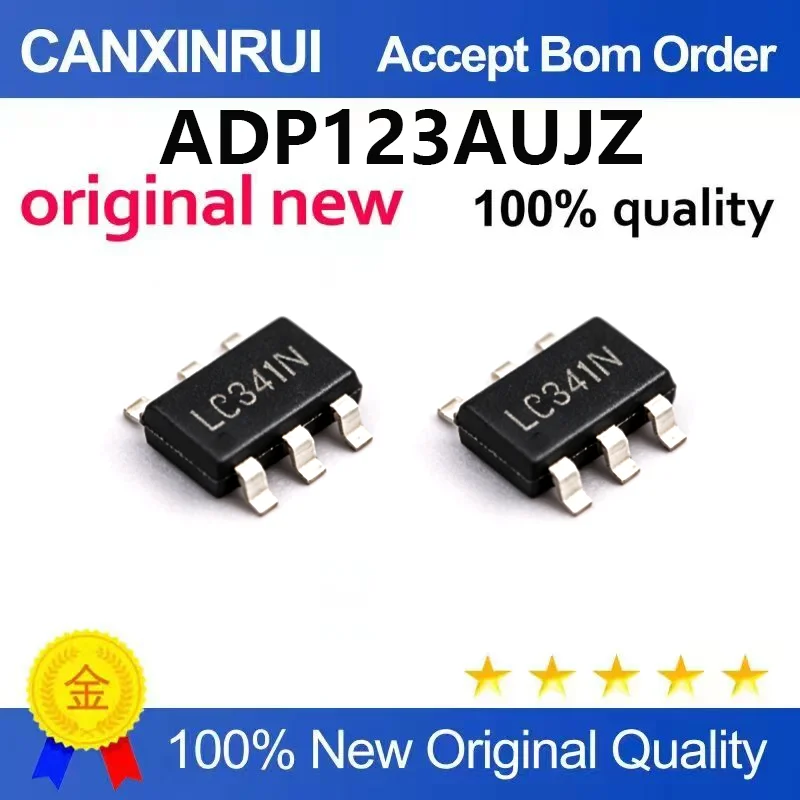 （5pcs-10pcs）Brand new original ADP123AUJZ-R7 SOT23-5 silk screen LEG # * * CMOS linear regulator chip