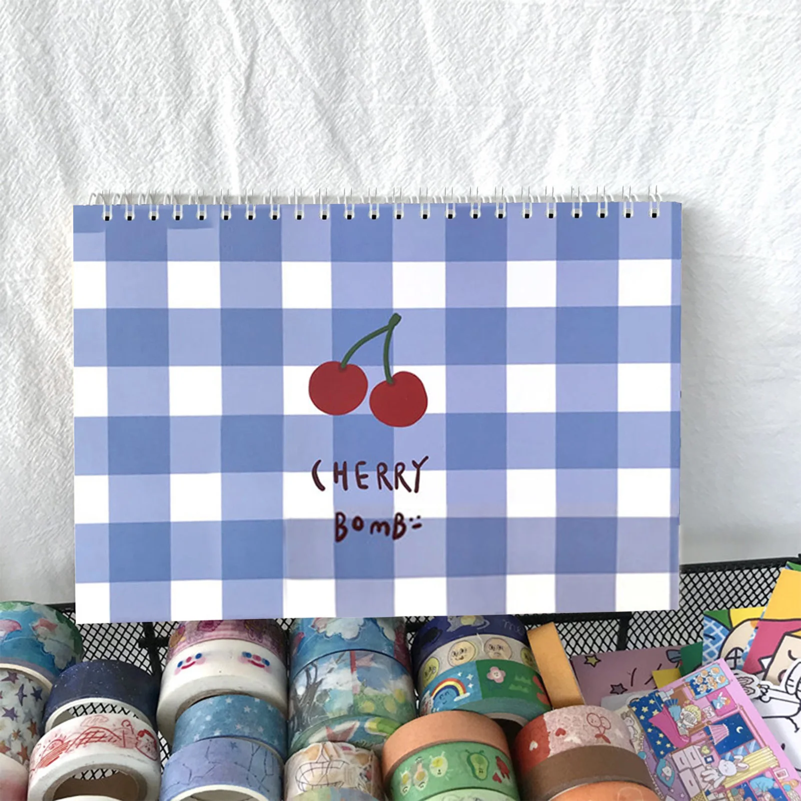 A5 Reusable Sticker Collecting Notebook Thickened Portable Stationery School Supplies Aesthetic Cover Student Take Note Summary