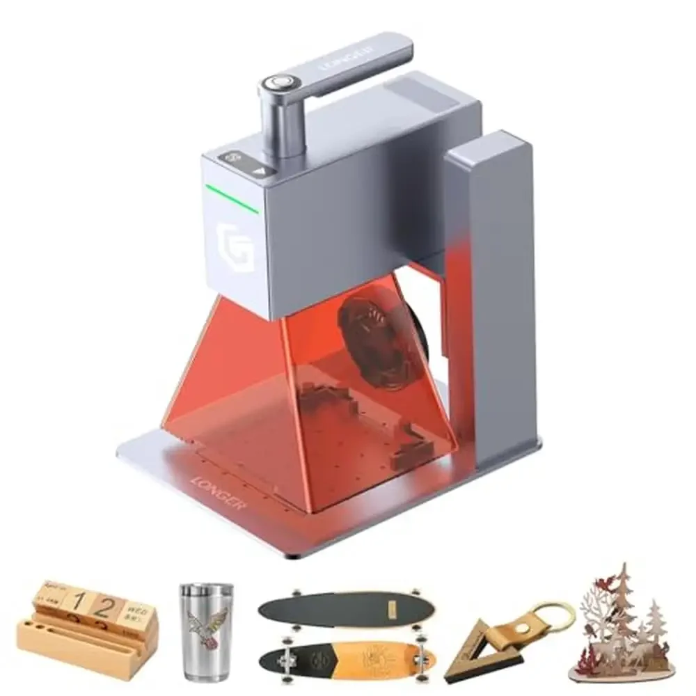 High Speed 6W Laser Engraving Machine 0.05mm Precision Wood Acrylic Leather Portable & Handheld with Superior Cutting Power &