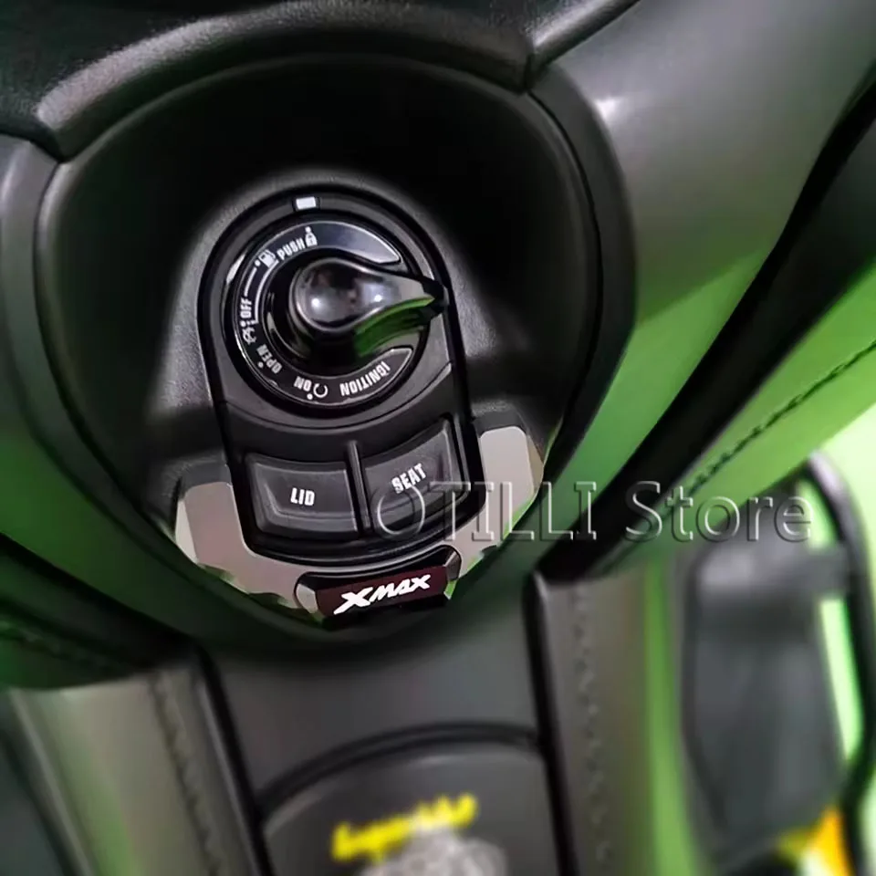 

For Yamaha X-MAX125 X-MAX250 X-MAX300 2017-2023 X-MAX400 XMAX 125 250 X-MAX 300 400 CNC Electric Door Lock Decorative Cover