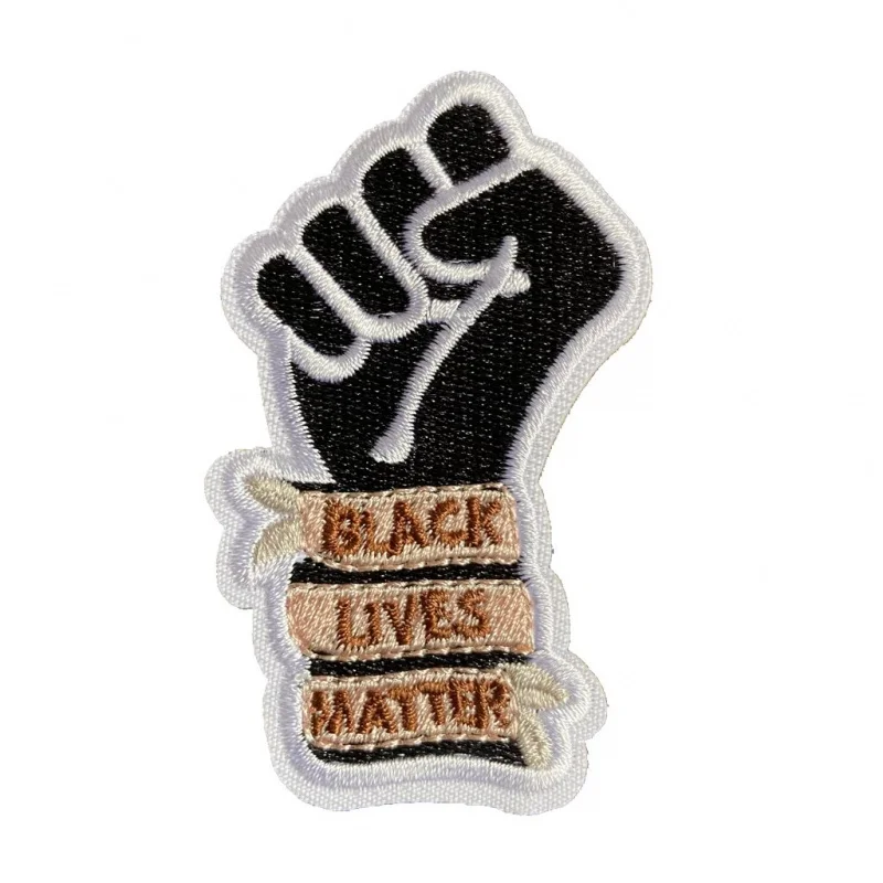 7.5 cm BLACK FIST PATCH FOR IRONING ON LGBT PRIDE FLAG LESBIAN FLAG HOMO ROUND PATCHES IRON PATCHING BLACK LIVES MATTERS STICKER