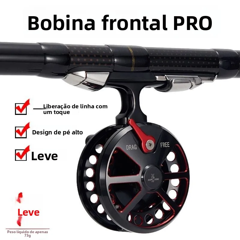 new-ant-king-pro-high-leg-full-metal-front-drag-wheel-ultra-light-corn-maize-fishing-line-reel-ice-fishing-one-button-line-re