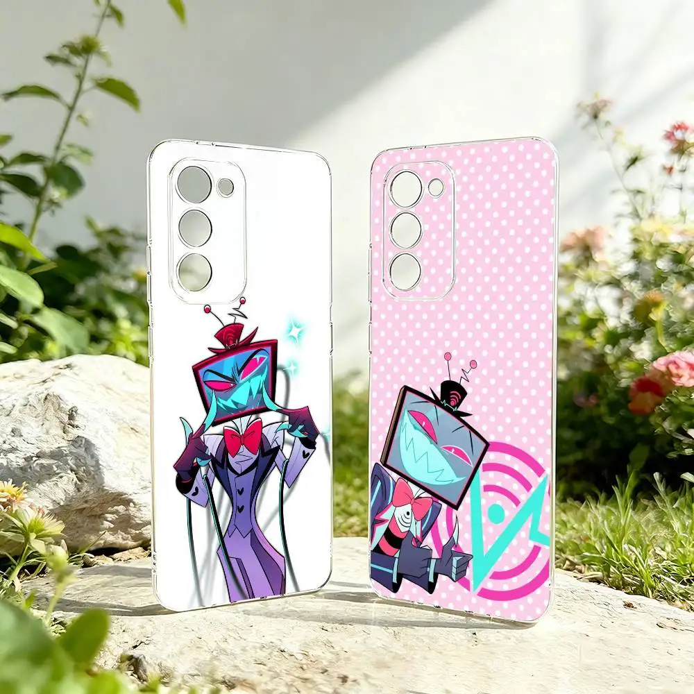 Stylish H-Hazbin Hotel-Vox Phone Case For Samsung Galaxy A73,A72,A71,A70,A53,A52,A51,Soft Silicone Transparent Cover