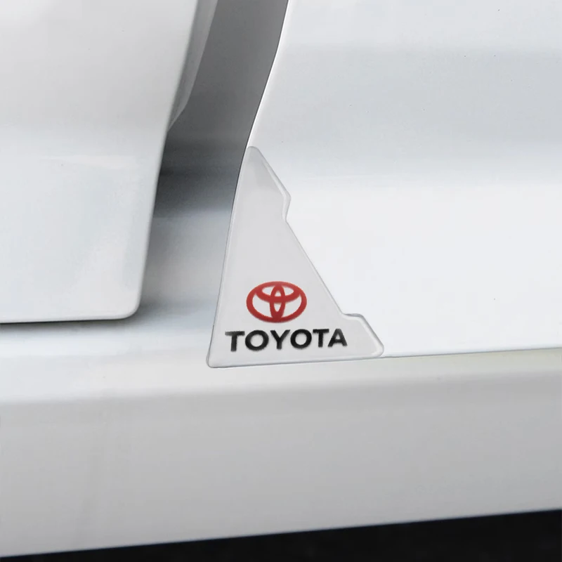 Car Door Corner Cover Anti-Collision Transparent Sticker Adhesive Rubber Accessories For Toyota Corolla Camry RAV4 Yaris Avensis