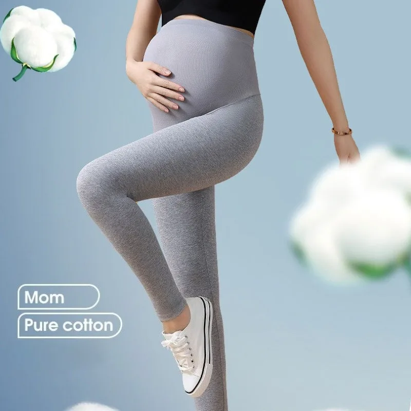 

Весенне-осенние тонкие трусы для беременных, для ношения на улице, большие размеры, из чистого хлопка, брюки для беременных с поддержкой талии