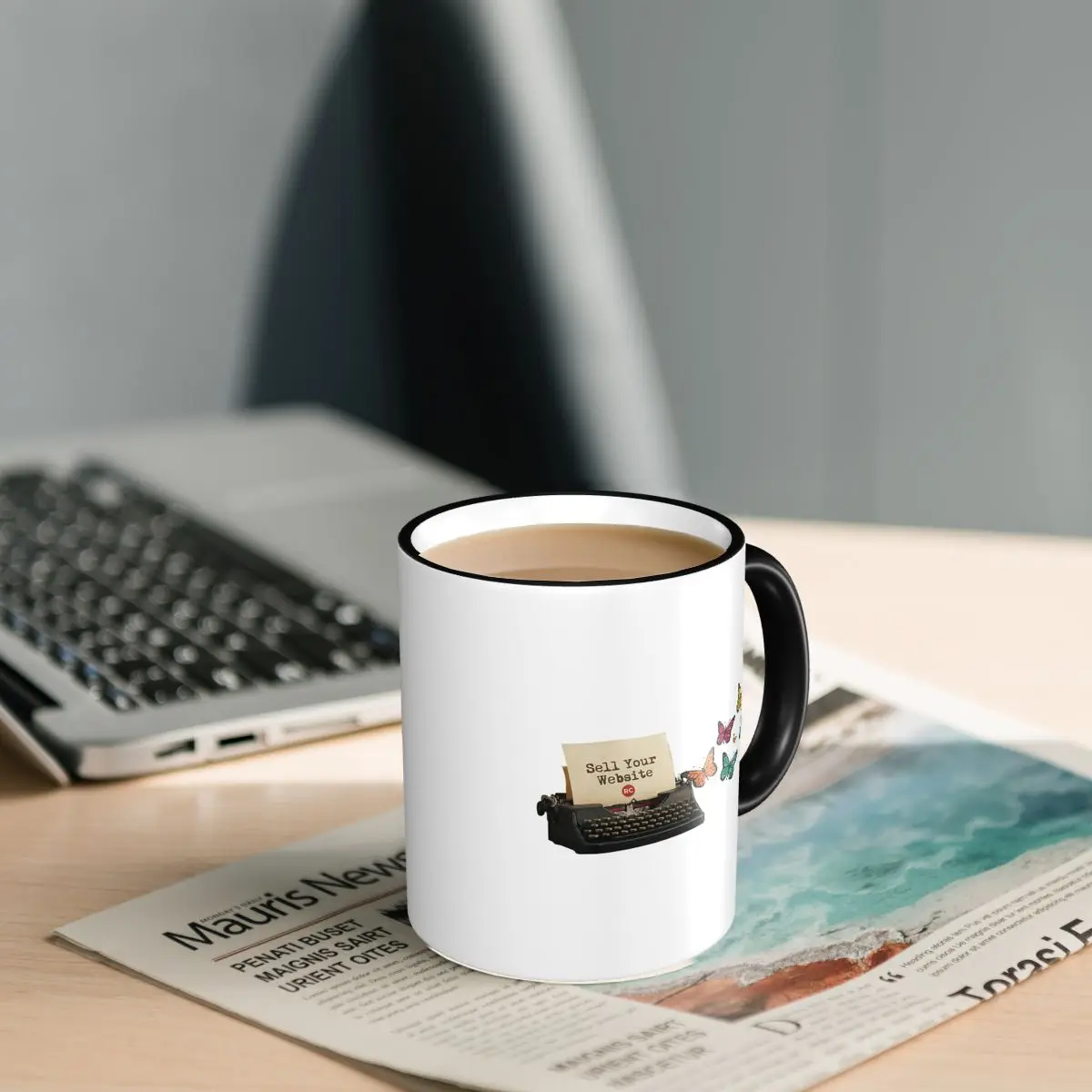 Sell Your Website Vintage Digital Freedom Mug Funny Ceramic Coffee Cups Tea Mugs Milk Cup Drinkware Gift for Woman Man