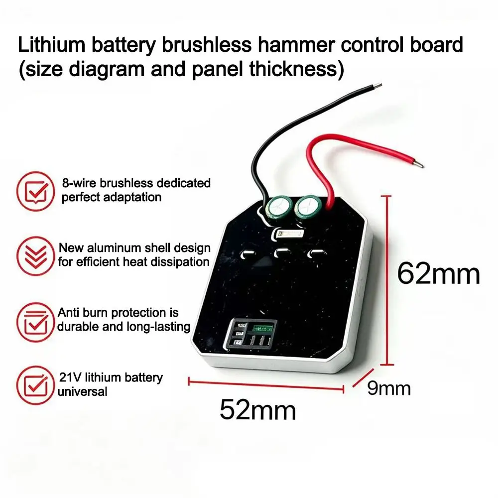 6/8 Pin Connector Hammer Control Board Lithium Switch Universal Fit Brushless Hammer Controller Control Motherboard