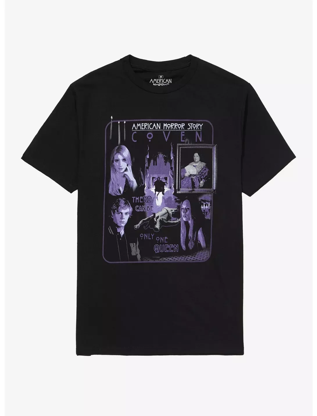 2026 American Horror Story Rare AHS Logo EVAN PETERS Summer Men's and Women's Pure Cotton T-shirt Comfortable High Quality Ins